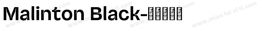 Malinton Black字体转换